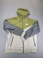 Nike Windbreaker Jacket Mens XL Full Zip Hooded Lightweight 727324-395
