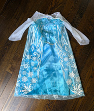 Disney Frozen Elsa Girls Costume Dress Long Sleeve 4-6