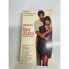 Her Alibi VHS Tape Tom Selleck Romantic Comedy Movie 1989 Warner Home Video‎