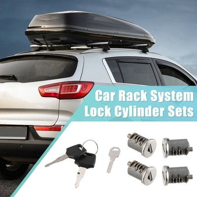 4 Pack Car Roof Rack Lock Cylinder Lock Core for Yakima Rack System Components