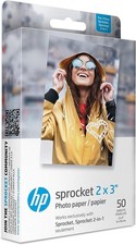 HP SPROCKET 2X3 PHOTO PAPER 50 SHEETS BRAND N...