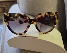 PRADA Women's Cat Eye Sunglasses SPR29P Tortoise Shell Frame W/ Case  Cloth