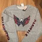 NHL Hockey Official Washington Capitals Sequin Crewneck Pullover Med NWT — photo 8