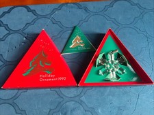 Swarovski 1992 Christmas snowflake ornament 168690 Mint in original box.