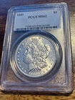 New Listing1889 Morgan Silver Dollar PCGS MS62 BU Blast White Strong Cartwheel Luster