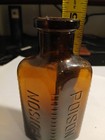 Amber poison bottle 4 3/4" High KV — photo 1