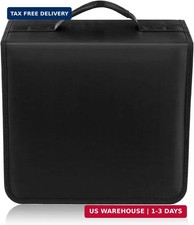 DVD/CD Case Holder - 256 Capacity Disc Storage Wallet Binder for Car, Home, Offi