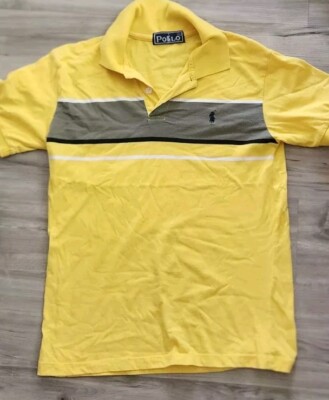 Vintage Polo Ralph Lauren Size Large Yellow Mens