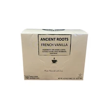 Ancient Roots 100% Arabica Single Serve Mushroom Coffee, French Vanilla, 12ct