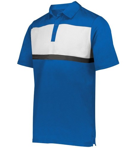 Holloway 222576 Men's 100% Polyester Wicking Short Sleeve Prism Bold Polo