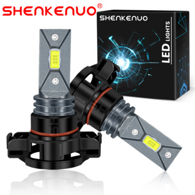 5202/H16 LED Fog Light Bulbs For Chevy Silverado 1500 2500HD 2007-2015 6000K 80W