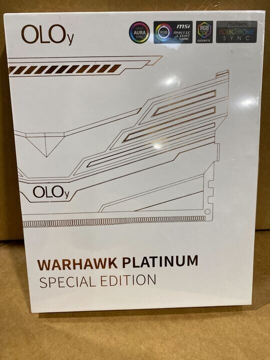 新品OLOy Warhawk platinum Special Edition OLOy WARHAWK PLATINUM Special Edition RGB 16GB (2x8GB) DDR4