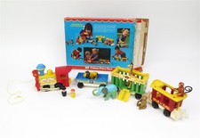 1973 Fisher Price 991 Little People Play Family Circus Train Set w/ Box