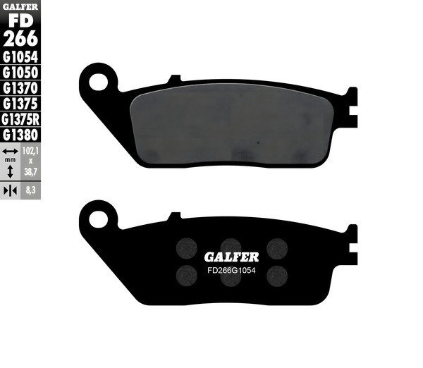 BremsbeläGe Galfer FD266G1054 Semi-Metall Vorne 8,3Mm FüR Yamaha WR R X-image