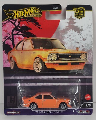 2024 Hot Wheels Premium Japan Historics '72 Toyota Corolla Leven