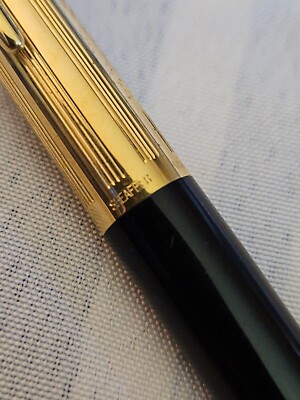 SHEAFFER 23K GOLD ELECTROPLATE FOUNTAIN PEN 18k Nib free shipping
