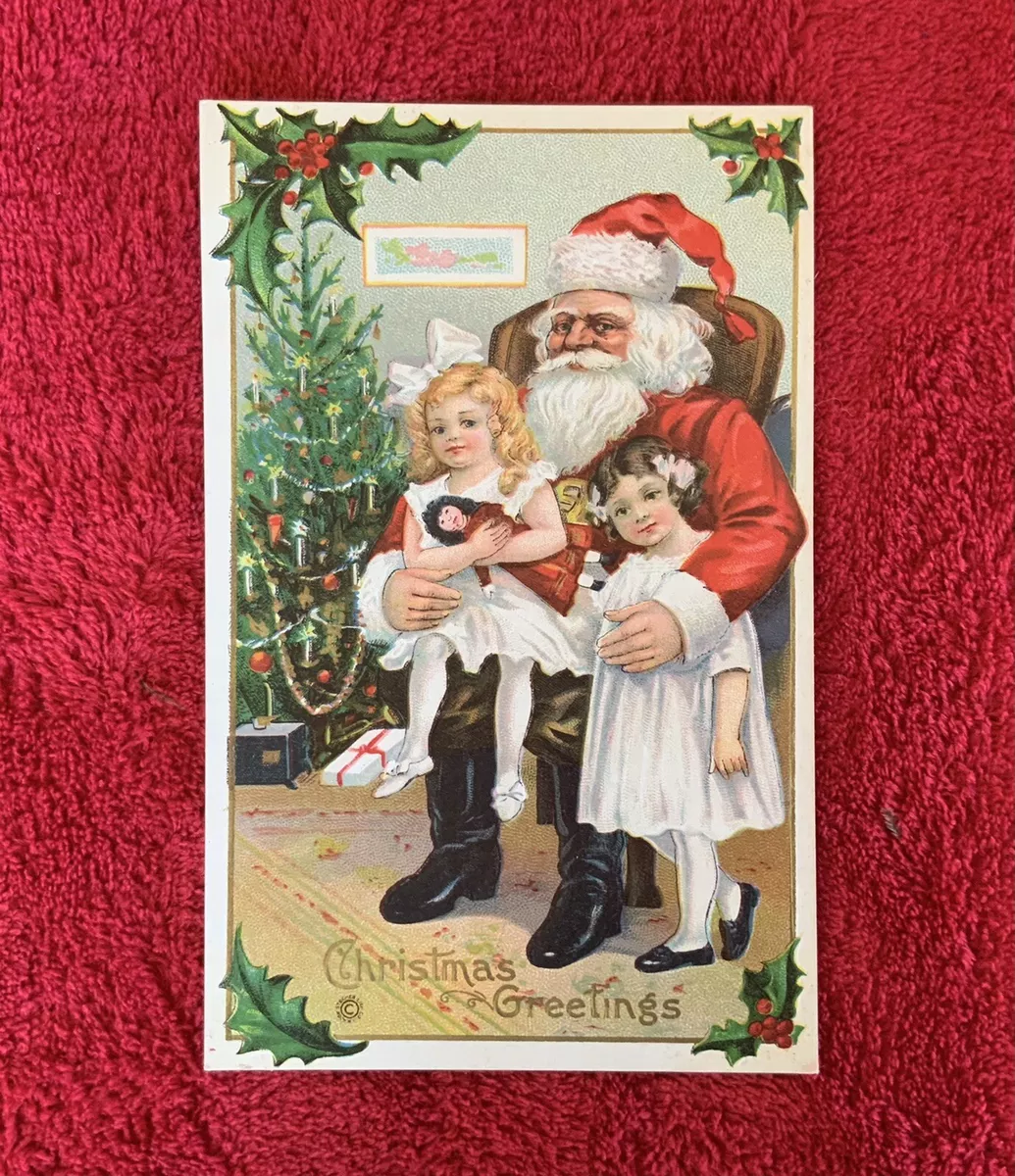 Christmas Santas Postcards, series 1