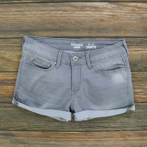 28 Gray Cotton Blend Cuffed Low Rise 