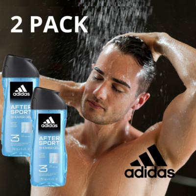 ADIDAS AFTER SPORT 3in1 Hydrating Shower Gel 250ml 2 PACK. 