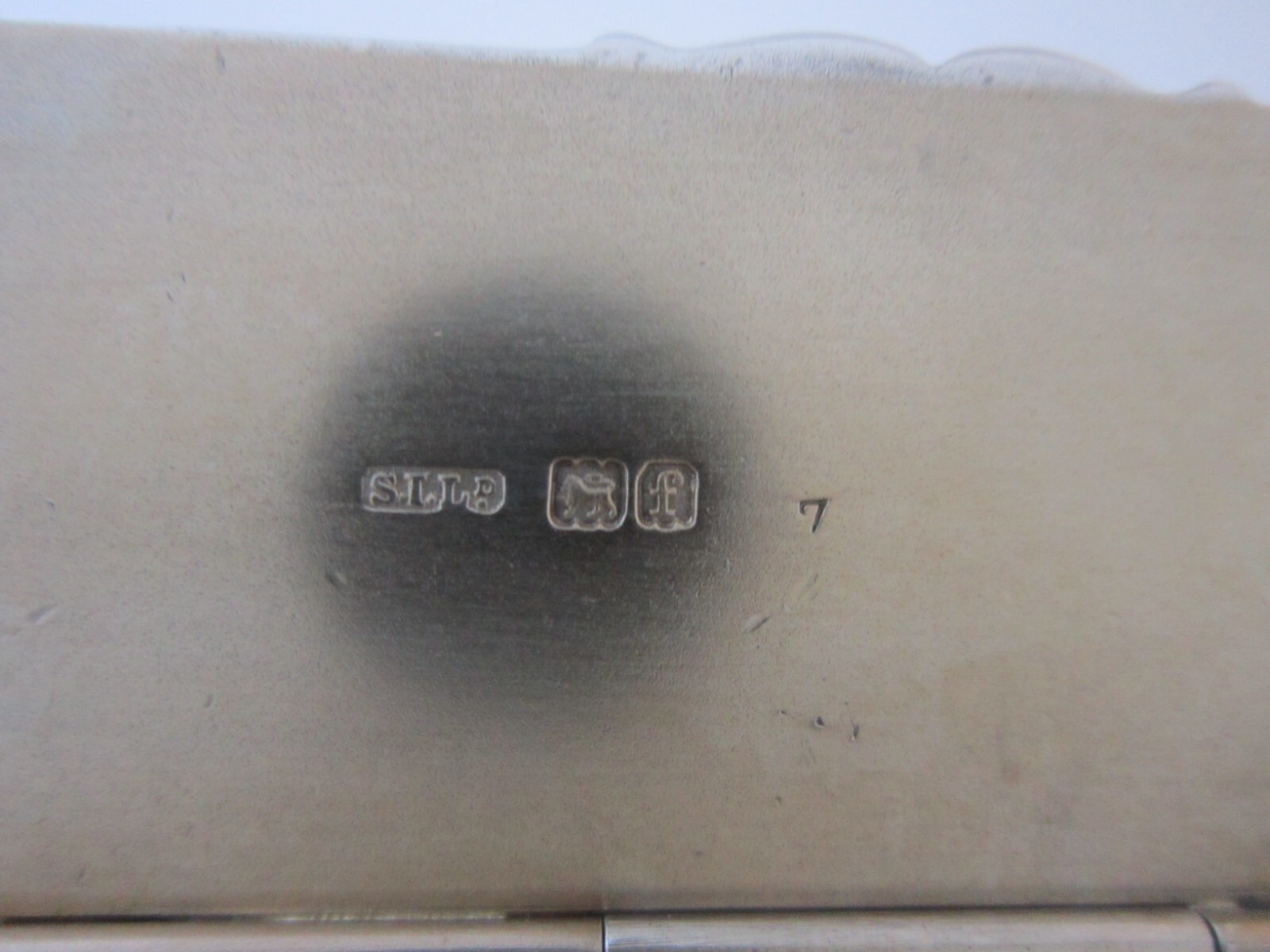 Antique Edwardian Sterling Silver Stamp Box 1901 by Stokes & Ireland