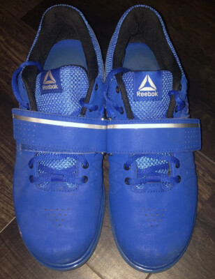 Reebok Lifter PR Weightlifting Shoe Blue/White DV4588 Men's Size 7