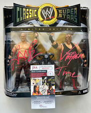 WWE Classic Superstars Kane vs Vader Figures Dual Signed Autographed JSA Cert