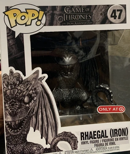 ⚡️Funko Game of Thrones POP! TV Rhaegal 6-Inch Vinyl Figure [Iron]