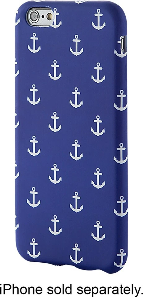 NOVA Capa Telefone Dynex Apple iPhone 8 7 6 6S SE AZUL Branco Âncoras DX-MA643AB - Imagem 2 de 2