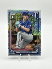 Brock Porter 2024 Bowman Chrome Mojo Refractor 1st BCP-36 Rangers