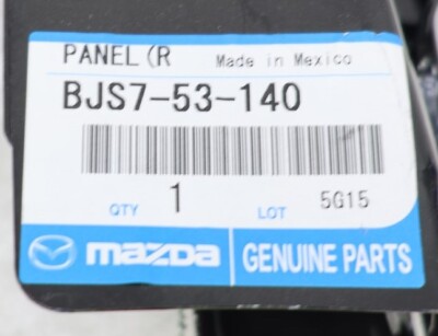 NEW OEM Mazda Front Right Fender Apron Panel BJS753140 Mazda 3