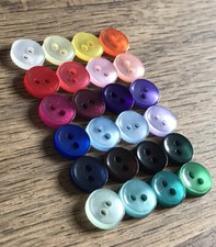 Tiny Pearl Effect Buttons Small 9mm / 14L Colour Choice Pack Sizes