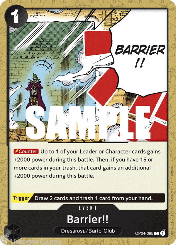OP04-095 Barrier!! :: Common One Piece TCG Card