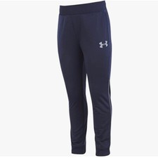 NWT Under Armour Boys' Pennant Tapered Blue Pant, Zipper Pockets Size 4