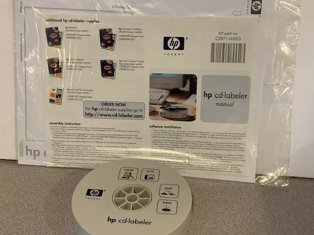 vloeistof formaat elk HP Photo Matte CD/DVD Labels with CD-Labeler device - Starter Pack CDX71-60003 | eBay vloeistof formaat elk HP Photo Matte CD/DVD Labels with CD-Labeler device - Starter Pack CDX71-60003 | eBay