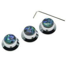 3er Set Chrom Abalone Top ST Gitarre Metall K...