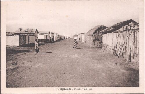 CPA -  Djibouti -  Quartier Indigène - Picture 1 of 2