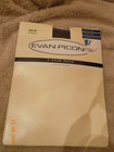new Evan Picone women's three pair jet black pantyhose size A/B