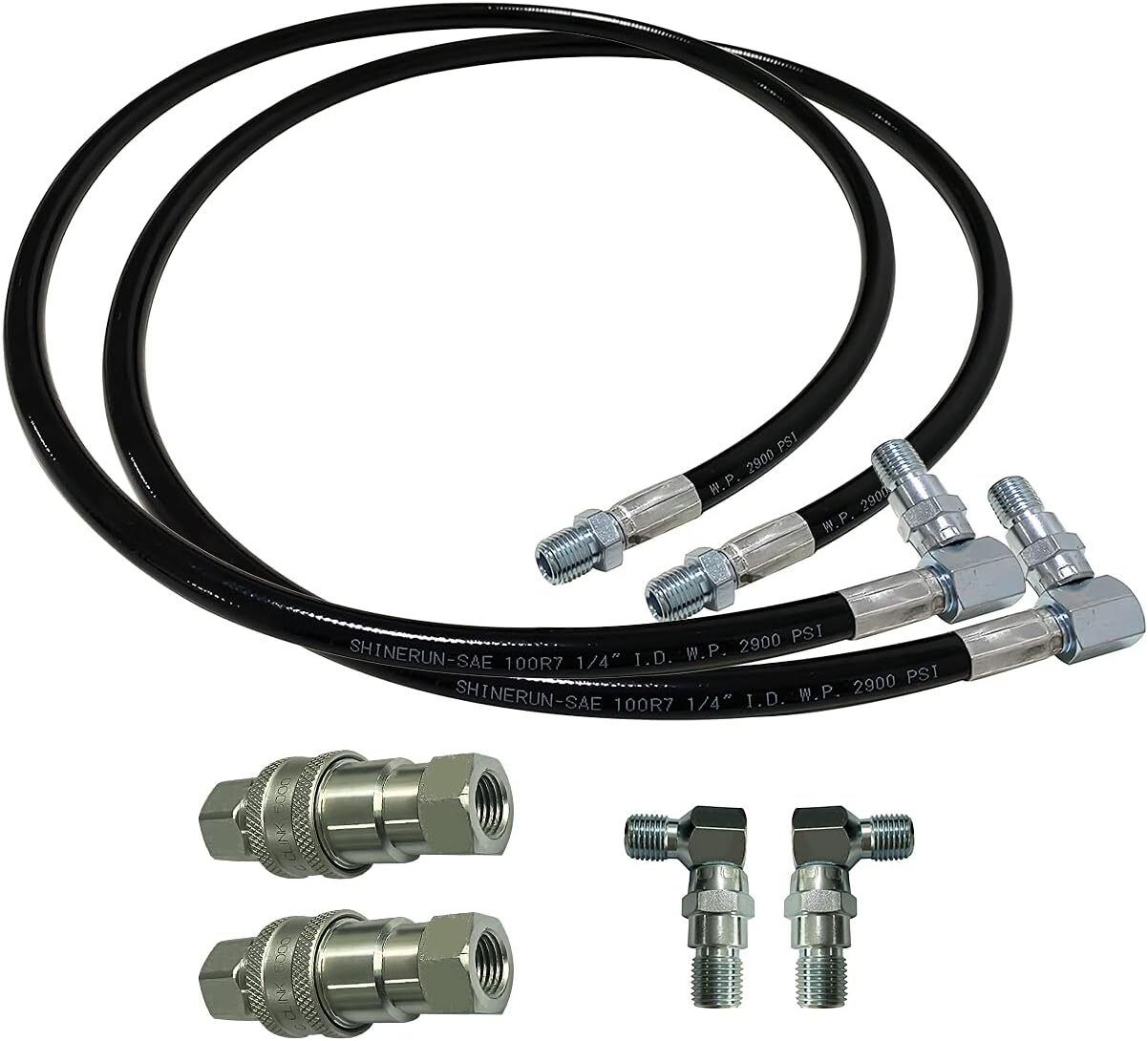 Hydraulic Power Angle Hose  Fittings Kit for E47 Meyer Snow Plow Blade 21855
