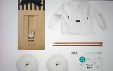 Stich & Story Strick Set Baby Miffy Sweater Pullover Merino knitters 0 - 24M Wol