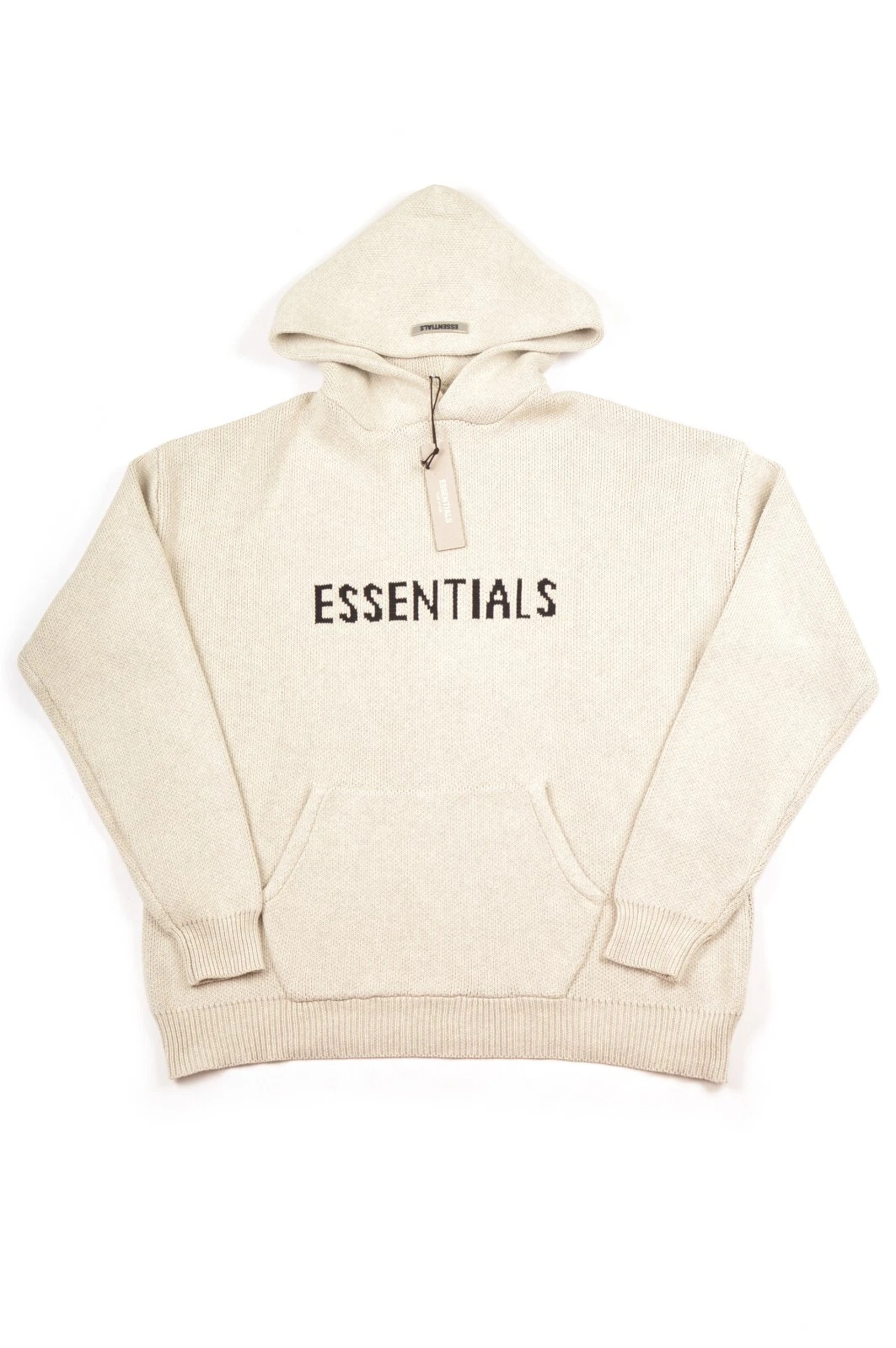 Felpa con cappuccio Fear Of God Essentials maglia pullover grigio chiaro 090233 taglia L