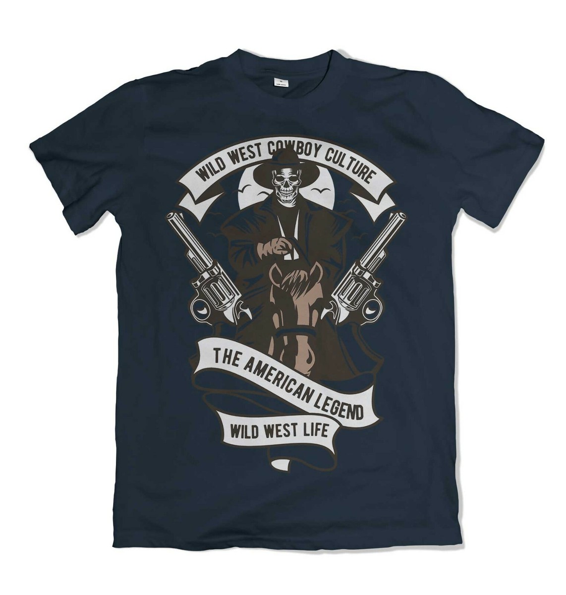 Cowboy mens t shirt wild west USA S-3XL UK