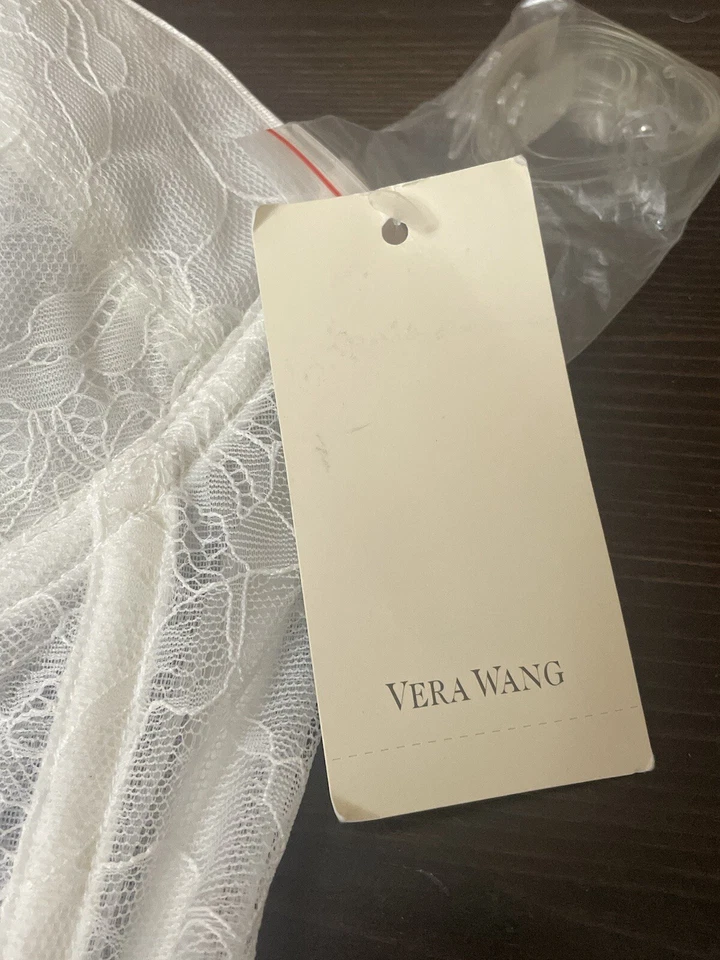 Vera Wang Corsé Bustier Blanco Talla 38B Nuevo Con Etiquetas Foto 4 de 4