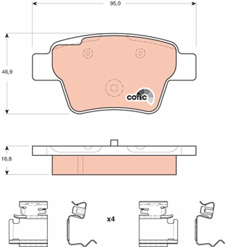 TRW Automotive AfterMarket GDB1678 Pastiglia freno