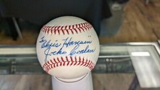 Jocko Conlon HOF Umpire Signed Rawlings Baseball W/Our COA PJ To Chris