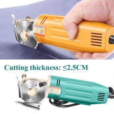 Electric Circular Knife Fabric Cloth Cutter Round Scissors Cutting Machine 220V