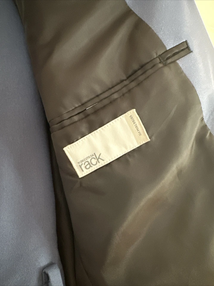 Men’s Nordstrom Rack Extra Trim Fit Blue Suit - Size 42 Pants 36x32 - Image 3 of 4