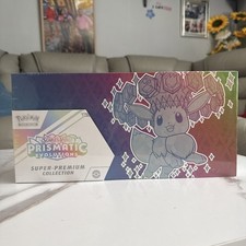 pokemon trading card games prismatic evolutions super premium collection box – Nitro Cards (Each booster pack contains 10 game cards and 1 Basic Energy Pokemon TCG Prismatic Evolutions SUPER