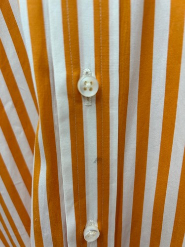 Ralph Lauren Purple Label 100% Cotton Italy Button Up Mens Shirt 16.5 Orange - Picture 4 of 12
