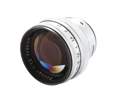 Carl Zeiss 50mm F/1.5 Sonnar Contax Rangefinder Lens AS-IS