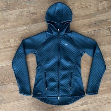 Nike Fit Therma Quilted Full-Zip Hoodie Jacket Womens Size M